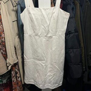 Aritzia Wilfred White Linen Mini Dress, S